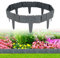 Bordatura per prato 10 pcs, bordo per prato in plastica effetto pietra, antracite bordo per prato 2,5 m,barriera da giardino fissa in plastica per bordo erba prato(10, grigio)