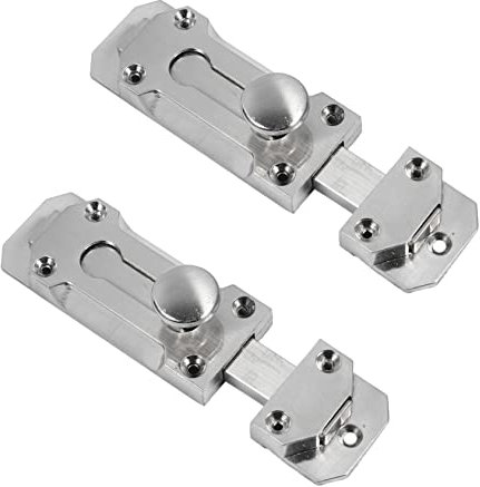Uonlytech 2pcs Zinc Alloy Slide Door Bolt Security Catch Lock Heavy Duty Home Hardware Supplies for Door Window