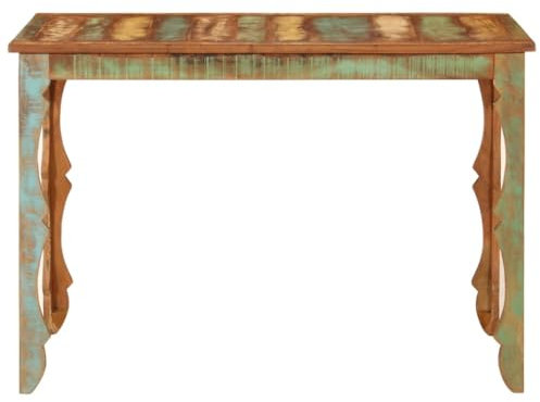 HETFTJN Tavolo Da Lavoro Scrivania Da Ufficio Tavolo Salotto Moderno Scrittoio Vintage - Tavolo da Pranzo 110x52x76 cm in Legno Massello di Recupero per Soggiorno Giardino Esterno Sala Da Pranzo