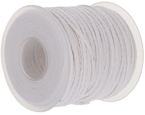 DIYEAH Rotolo Di Per Candele Da 61 M Cotone Intrecciato Per Candele Di Paraffina/cera D'api Spago Artigianale Rotolo Di Bobina Per La Fabbricazione Di Candele