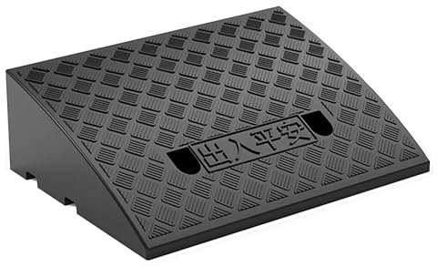Rampe de Bordure Légère Portable, Rampe de Trottoir en Plastique de 17 cm de Hauteur, Rampe de Seuil Robuste, pour Allée, Trottoir, Voiture, Scooter