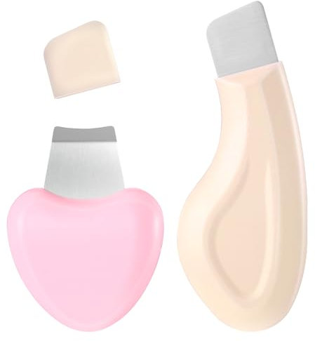 HJZHII Lot de 2 extracteurs de points noirs en silicone pour nez - Nettoyage en profondeur de la peau - Spatule de pores - Grattoir pour le visage - Outil de soin de la peau pour femmes et hommes (A)