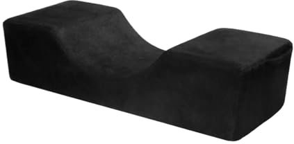 YGLEEULI Nackenhörnchen Hause Grafted Wimpern Verlängerung Kissen U Form Wimpern Bett for Kopf Rest Komfortable Memory Foam Kopf Unterstützung Schönheit liefert für Lash Techs(Black)