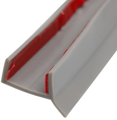 ACESOME Sockelleiste Küche, Gummilippe Dichtung Küchensockel, Sockelblende Küche für 15mm 16mm 17mm 18mm, Küchenleiste Arbeitsplatte für Küchensockel (Grau, 3m)