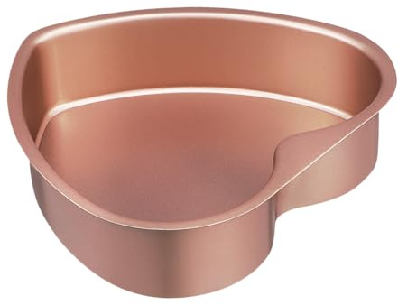 DIYEAH Teglia Per Torta a Forma Di Cuore 6 Pollici in Lega Di Alluminio, Stampo Da Forno Antiaderente Bordo Apribile, Per Dolci Fatti in Casa e Piccole Torte Personalizzate