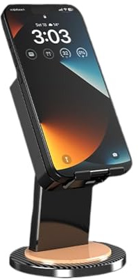 Haut-parleur à induction sans fil | Son stéréo sans fil antidérapant | Support de téléphone portable Gadgets Cool Tech | Pour homme et femme | Cadeaux de fête de Noël pour la maison, le bureau