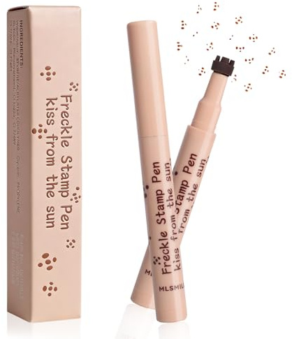 Stylo à taches de rousseur Freckle Pen Résistant à l'eau | avec embouts tampons réalistes Freckle Stamp, pour maquillage naturel fausses taches de rousseur