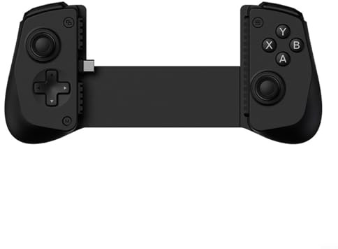 Tidgel Extendable Game Controller For IOS/ANDROID, Portable ABS Mobile Gaming Handle With Comfortable Grip For Travel, Black(Black)
