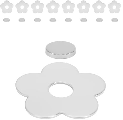 Vexnaro 8 Stück Tischdeckenbeschwerer Magnetisch, Schwere Tischtuchgewichte aus Edelstahl für Draußen, Tischdeckenhalter mit Starker Magnetkraft für Garten, Balkon und Terrass (Pflaumenblüte)