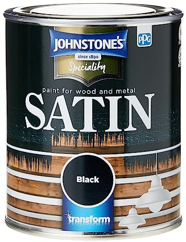 Johnstone's 307961 Satin Black, 750 ml