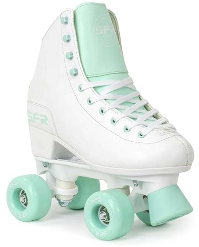 Sfr Skates Unisex Youth Figure Quad Skates Children, Multicoloured (White/Green), 37