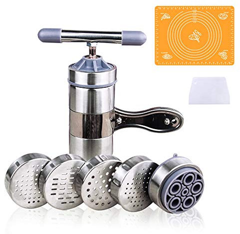 CHSEEO Nudel Presse Pastamaker Fruchtpresse Spätzlepresse Kartoffelpresse für Frische Pasta, Spaghetti, Tagliatelle, Fettuccine und Lasagne #3