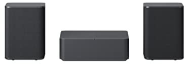 LG SPQ8-S - Kit de 2 Altavoces Traseros Inalámbricos para Barras de Sonido LG modelos S90QY y S80QY, para Aumentar la potencia en 140W, 2.0 canales, Montaje en Pared Opcional, Color Negro