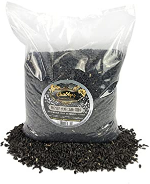 Chubby Premium Black Sunflower Seeds Food for Wild Birds 5kg