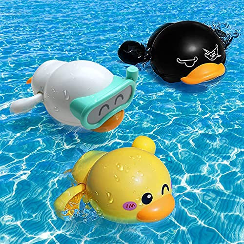 BelleStyle Baby Badewannenspielzeug, Wasserspielzeug Kinder, Entenbadewannen Badespielzeug, Wasserspielzeug Uhrwerk Schwimmende Aufzieh Schwimmbad Badewanne Bad Spielzeug für 0+ Jahr Kleinkinder