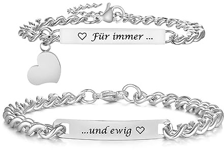 XUANPAI Personliga magnetiska partnerarmband – par armband med gravyr, magnetparkopplingsarmband, familj kärlekspresenter för män och kvinnor