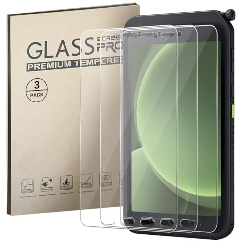 Vatkyc Glass Screen Protector for Galaxy Tab Active5 (8 inch) tablet, Case Friendly Anti-Scratch 9H Tempered Glass Screen Saver for Tab Active5 Enterprise Edition 2024, SM-X300/307/306 [3-Pack]