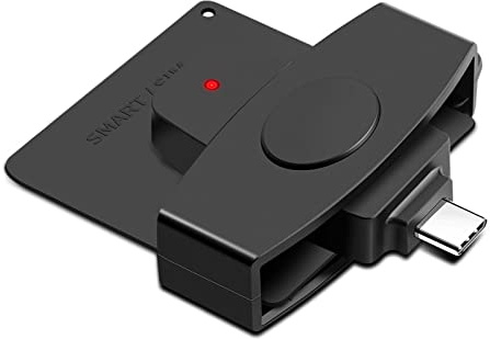 antianzhizhuang Lector de tarjetas inteligentes USB tipo C para tarjetas de identidad, adaptador electrónico DNIE para PC, smartphones, lector de tarjetas inteligentes, USB para conector de