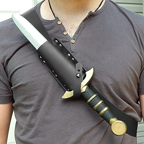 Cachorro Rana De Daga De Espada Ninja, Funda Protectora De Cuchillo Al Aire Libre, Accesorios De Funda De Cintura De Rana De Espada De Asesino Medieval, Disfraz De Cosplay Renacentista,Negro