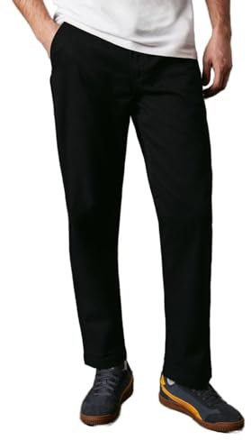Maine Premium Chino Trousers, 38S, Black