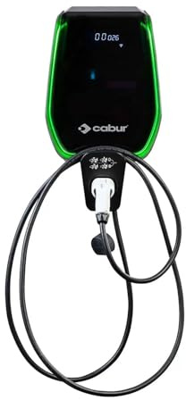 Cabur® Stazione di Ricarica Auto Elettrica 7kW, Colonnina Tipo 2 con Cavo 5m, EV Charger Smart con Wi-Fi, App e RFID, Energy Meter MID Integrato - EVPLUS7C