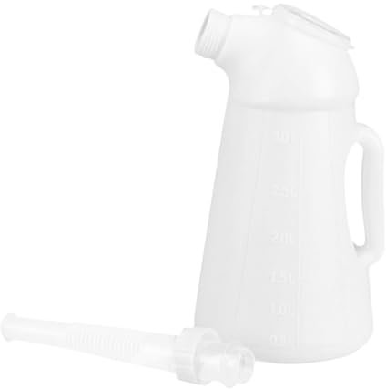 Gatuida Automotive Fuel Can with Spout 5l Oil Dispenser Jug Vehicle Engine Bottle for Outdoor and Home Use Motor Oil Transfer