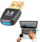 Bluetooth Dongle for PC,1 PCS Bluetooth 5.4 USB Adapter,Wireless Transmitter Dongle for Windows 7/8.1/10/11,EDR and BLE Modes,USB Bluetooth Adapter for Game Controller,Headset,Phone,Keyboard,Mouse