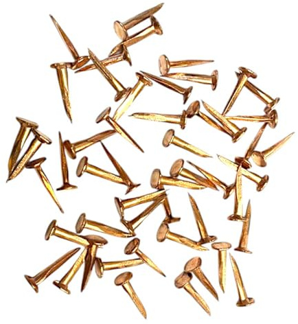 Feste Kupfer-Schnittklammern – 15 mm – Flachkopf Polsternägel für Restaurierung, Bootsbau & Handwerk – Rostfrei, nicht-magnetisch – 100 g Packungen