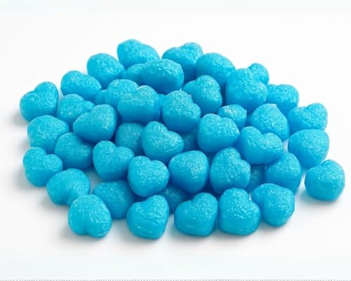 Verpackungschips Herz Bio Blau 10-400L | aus Maisstärke | 100% biologisch abbaubar und kompostierbar Füllchips Polsterchips Polstermaterial Füllmaterial (20)