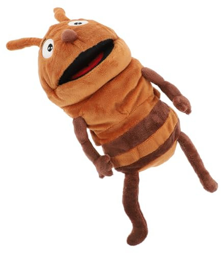 CVUTOVO Interaktive Ameisen Handpuppe Aus Weichem Plüsch Pp Baumwolle Für Kinder Und Erwachsene Zum Geschichtenerzählen Und Rollenspiel