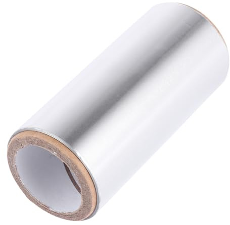 ERINGOGO Rollo de Papel de Aluminio Cabello de Peluquería, Lámina para Teñir y Permanente Aislamiento Térmico, Material de Aleación Plateada para Uso Profesional en Salón