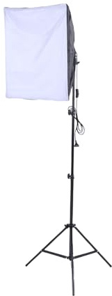 Andoer Studio Lighting 60 * 60cm Softbox Kit Professional Studio Photography LED Light Set with Adjustable Light Stand and Remote Control (GB Plug)
