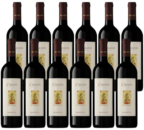 Banfi | Vino Rosso Chianti Classico DOCG | Mezza Bottiglia - Annata 2023 | Confezione da 12 Bottiglie da 37,5cl