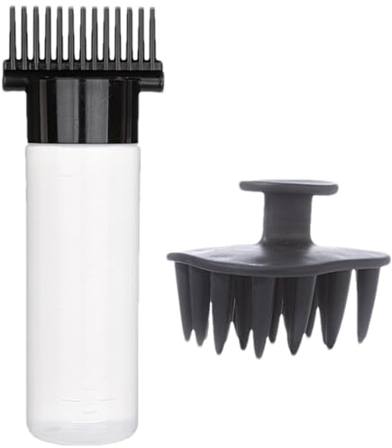 Bottiglia Applicatore Con Pettine Per Capelli Pettine Distributore Per Olio | Applicatore A Pettine Per Olio Bottiglia Multifunzione Per Olio Colorazione Styling E Cura Dei Capelli