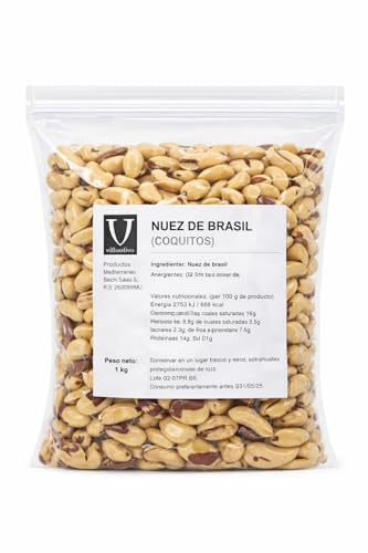 Villaolivo – Nueces de Brasil (Coquitos) 1 kg o 2 kg | Fruto Seco Natural | Alto Valor Nutricional | Ideal para Cocina y Snack Saludable (1 kg)