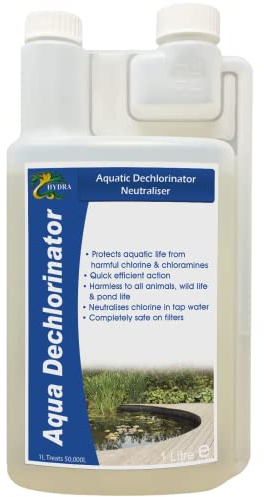 HYDRA AQUA DECHLORINATOR 1LTR treats UpTo 50,000 litres for Pond Water Quality Treatment