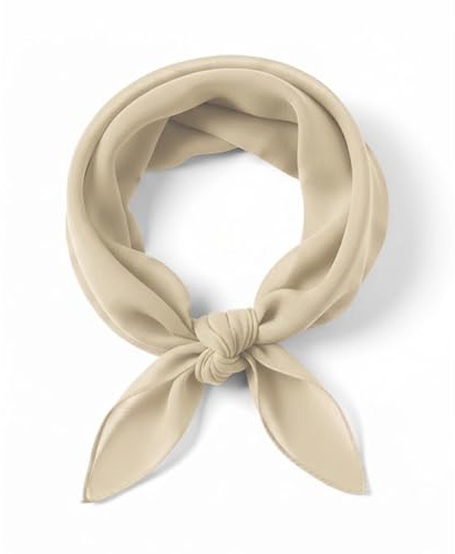 TigerTie - nicki paño de gasa - beige tamaño 50 cm x 50 cm - paño pañuelo bufanda