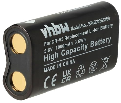 vhbw Batterie Compatible avec Nikon Coolpix 2200 | 990, 3200, 4100, 950, 700, 2100, 800, C-150, C-160, C-170 appareil photo (1000mAh, 3,6V, Li-ion)