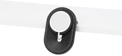 Oakywood Support pour téléphone et iPhone en Bois - Support pour téléphone Portable en Bois fabriqué à la Main - Compatible avec MagSafe et iPhone 12-16 - 12.3x8x8cm/4.8x3.1x3.1' - Chêne Noir