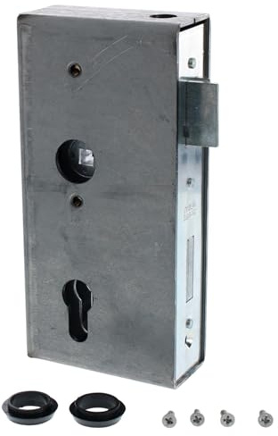 ToniTec Einsteckschloss mit Einschweißkasten 172x40x60 mm Schlosskasten zum Einschweißen für Metalltore Dornmaß 40 mm