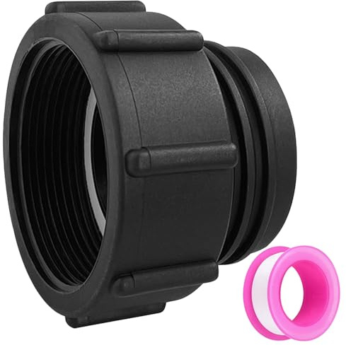 Sprießen Adaptador IBC De 2 Rosca Interior a S60x6 (60mm) - Adaptador De Tanque Con Rosca Fina a Gruesa - Accesorios Para Contenedor