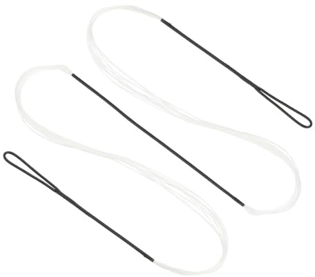 PATIKIL Corde d'arc Recurve, Corde d'arc de Remplacement 14 Brins pour Arc Long pour Équipement de Tir à l'arc Universel, Blanc AMO 48 (Réel 44)
