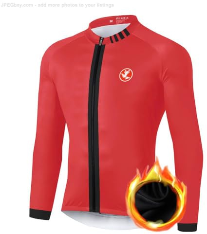 UGLY FROG 2025 24Zr03 Herren Winter Thermisches Fahrradjacke Radtrikot Fahrradtrikot Langarm, Fahrradbekleidung T Shirt für Männer Radsport Bekleidung