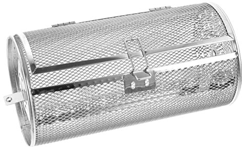 IWOWHERO Grillkorb Aus Edelstahl Für Backofen Rotierendes Design Für Gleichmäßige Erwärmung Vielseitig Einsetzbar Zum Rösten Von Nüssen Und Fleisch Geeignet Für Restaurants Und Familienfeie