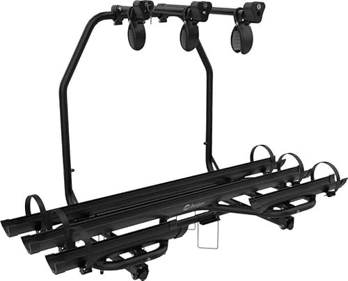 BERGER Fahrradträger Deichsel Wohnwagen | Premium 3XL Deichsel Fahrradträger für 3 Fahrräder bis 60kg Tragkraft | komplett abklappbar für einfachen Zugang zu Wohnwagenöffnungen | inkl. Rahmenhalter