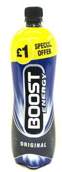 12x Boost Energy Drink Bottle 1lt