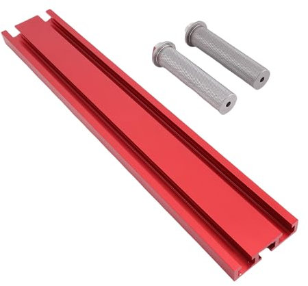Bench Dog Hole Baffle Plate Set, 20mm Bench Dogs, Aluminum Alloy Planing Stop Board, Workbench Track and Stop Tenon, Rail Sliding Slot Stops for Woodworking & Projects