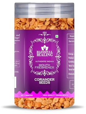 Blessfull Healing Coriander Seeds 5 Oz(Ounce) Airtight Container With Spoon