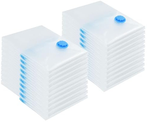Brokky 42001442 Sacchetti per Vuoto - Confezione da 20,70x50 cm Sacchetti Sottovuoto Vestiti Sacchi Sottovuoto Piumoni,Buste Sottovuoto Vestiti Per contenere vestiti,lenzuola,piumoni,cuscini e coperte