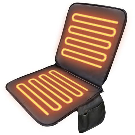 Mihauuke Cojín Calentador Para Asiento | Soporte Lumbar Con Alimentación USB - Almohadilla Eléctrica Para Graderas Deportivas - Para Hogar Dormitorio Camping Adultos Personas Mayores